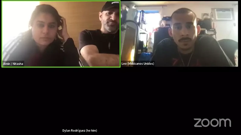 Nerdeen Kiswani speaks at Strike MoMA meeting Apr 22 2022_Nerdeen Kiswani praises Ghassan Kanafani._#41